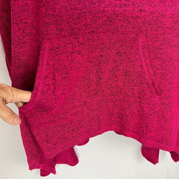 Cozy Cabincore Pink Fuchsia Cowl Neck Romantic Casual Tunic Top Livi Women 18/20 - Picture 3 of 12